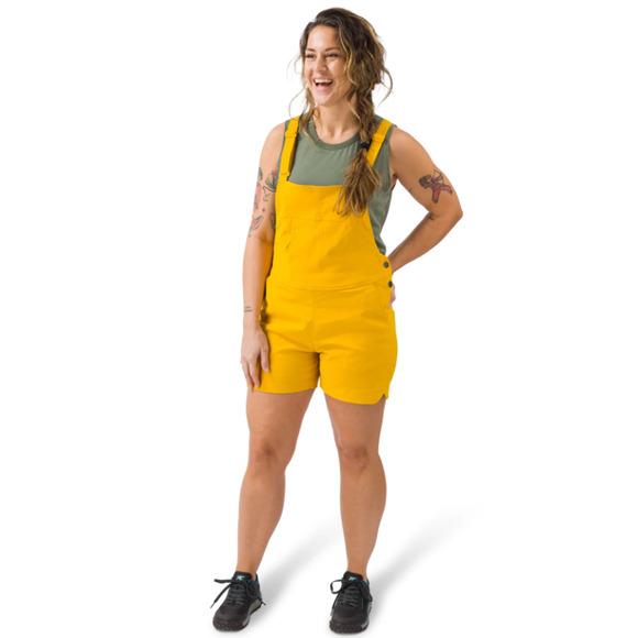 Flylow 2024 Life Bib Jumper Overalls Zip Pocket Sunflower Yellow Small - Picture 1 of 12